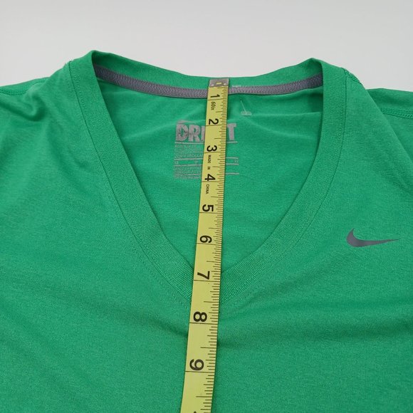NIKE DRI FIT WOMENS XS GREEN TRAINING T SHIRT - Picture 4 of 11